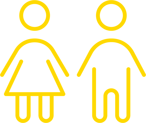 woman and man