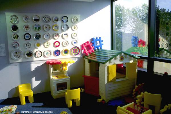 Inside of a preschool